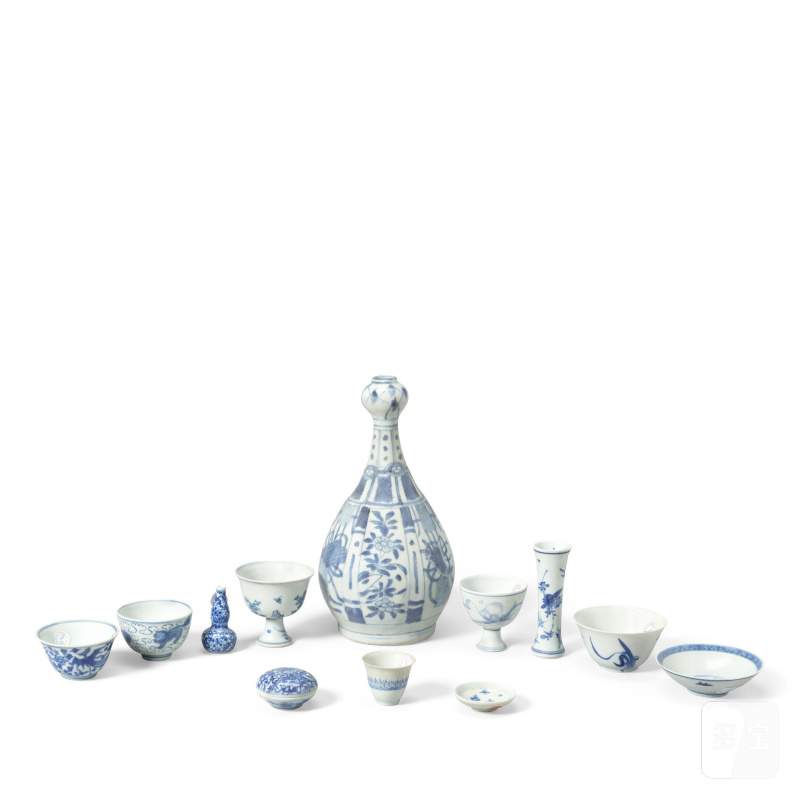 約一六四八年 青花哈察船貨瓷一組 | A GROUP OF HATCHER CARGO WARES - 图3